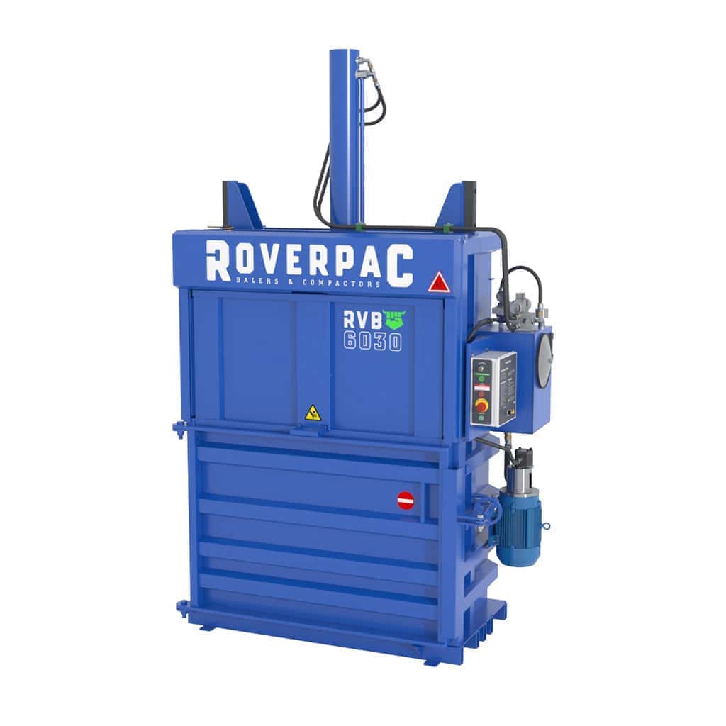 ROVERPAC RVB6030 vertical baler, front view